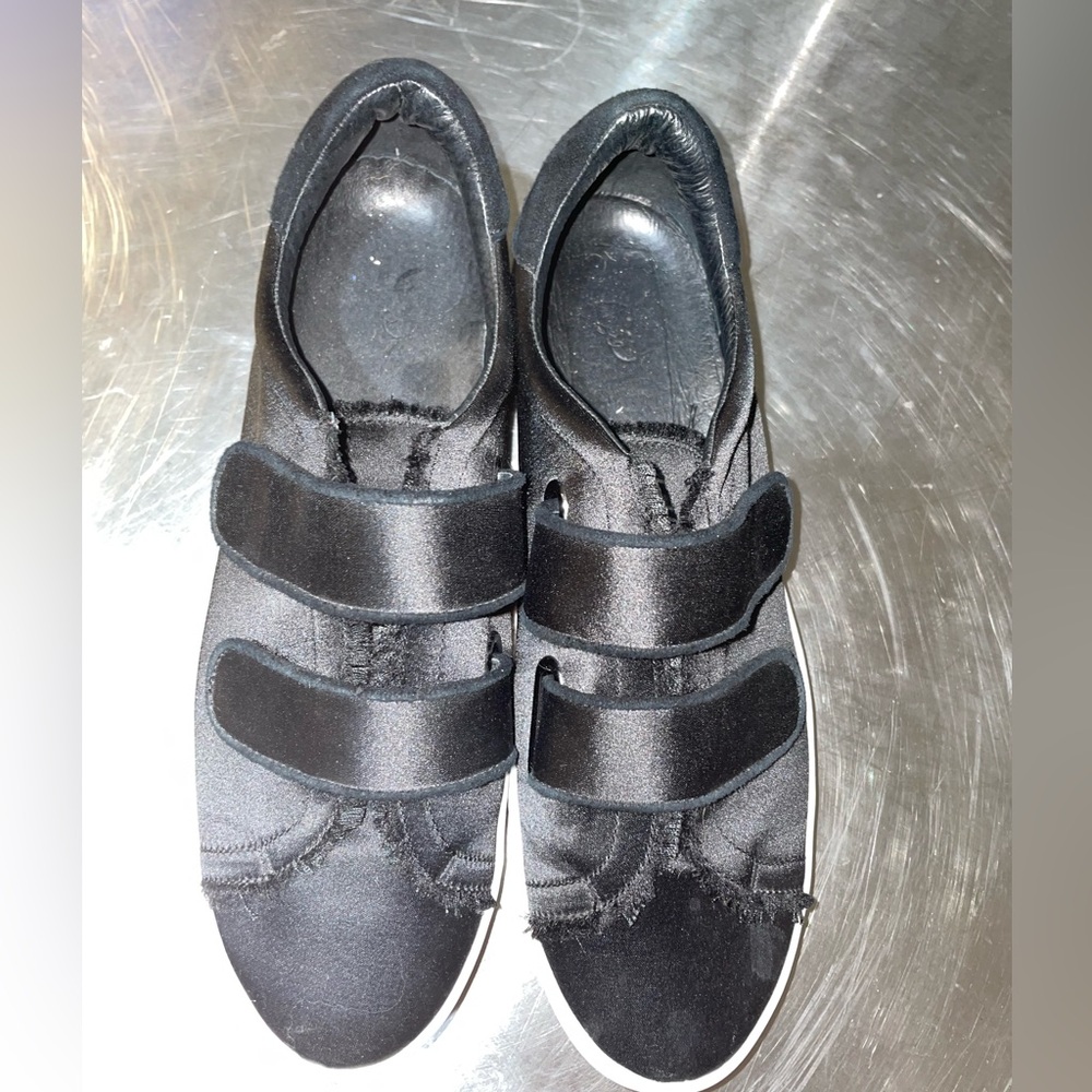 US 8 Joie Diata Sneakers • Black Satin